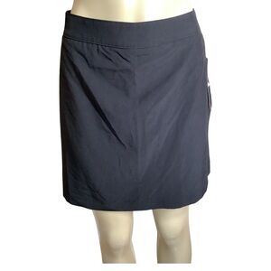 Calvin Klein Size 12 Black Skort With Side Zipper Closure. New With Tags